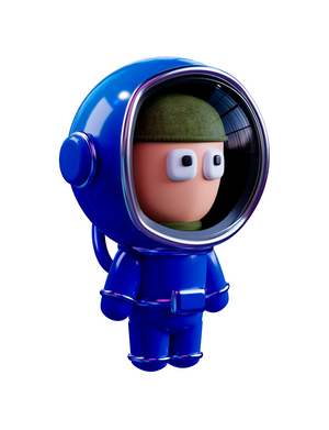 Blue Astronaut