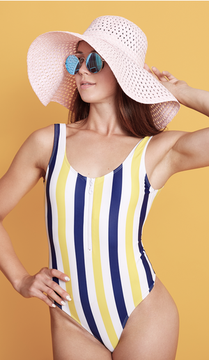 Crimson Wave: Retro Chic Piece