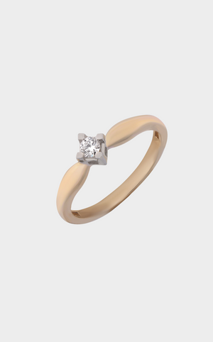 Rose Gold Petite Diamond Ring