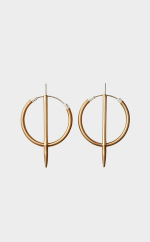 Modern Spike Hoop Earrings