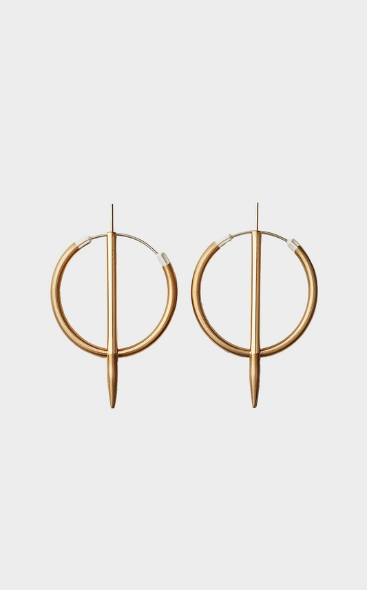 Modern Spike Hoop Earrings