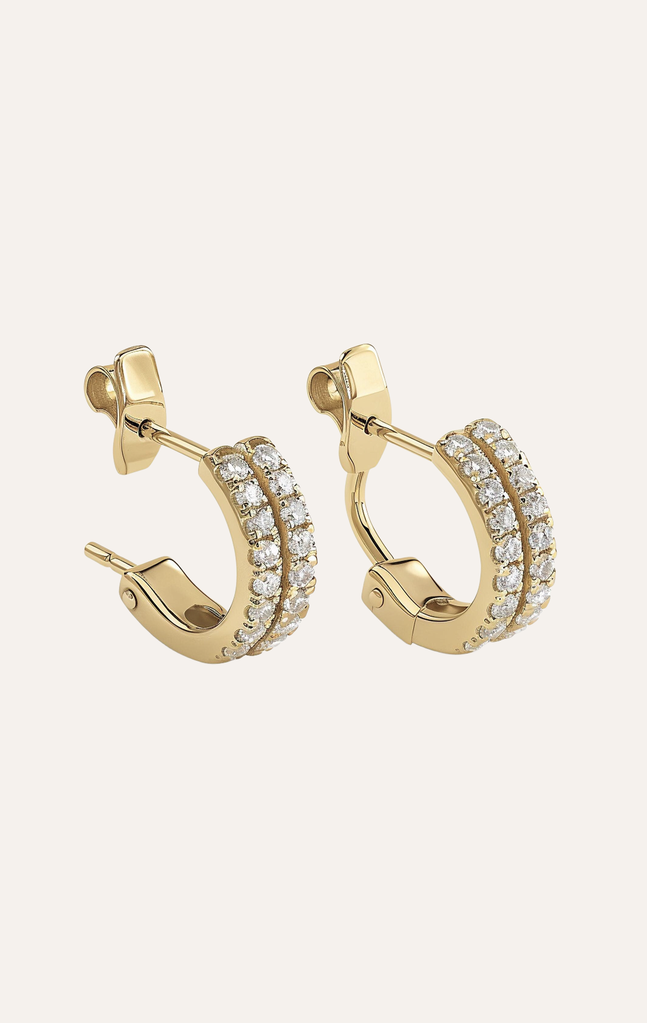 Golden Cascade Hoops