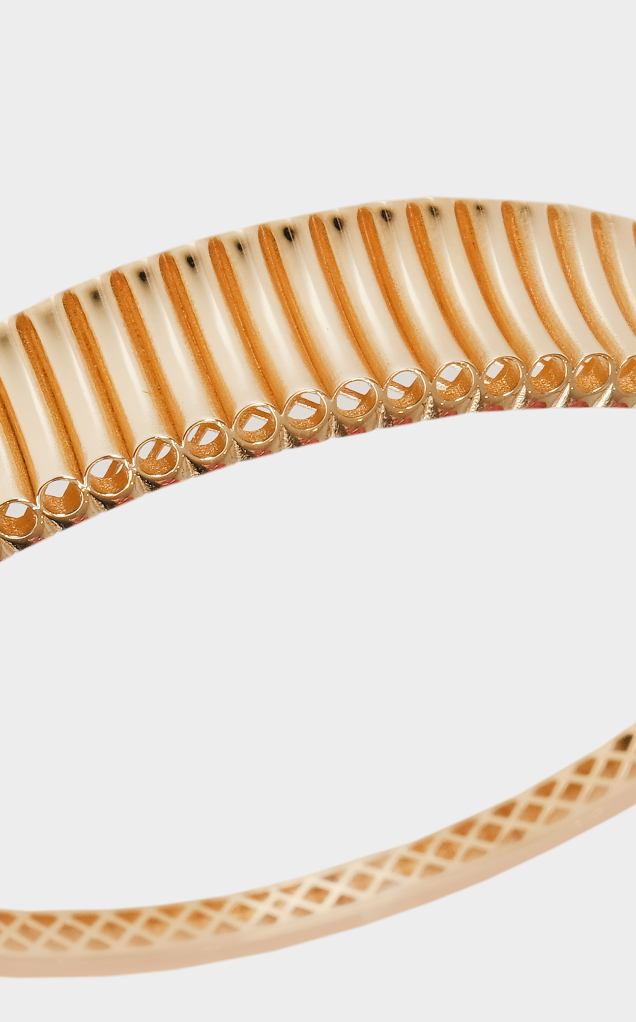 Golden Texture Bangle Bracelet