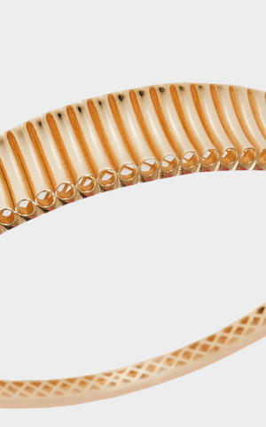 Golden Texture Bangle Bracelet