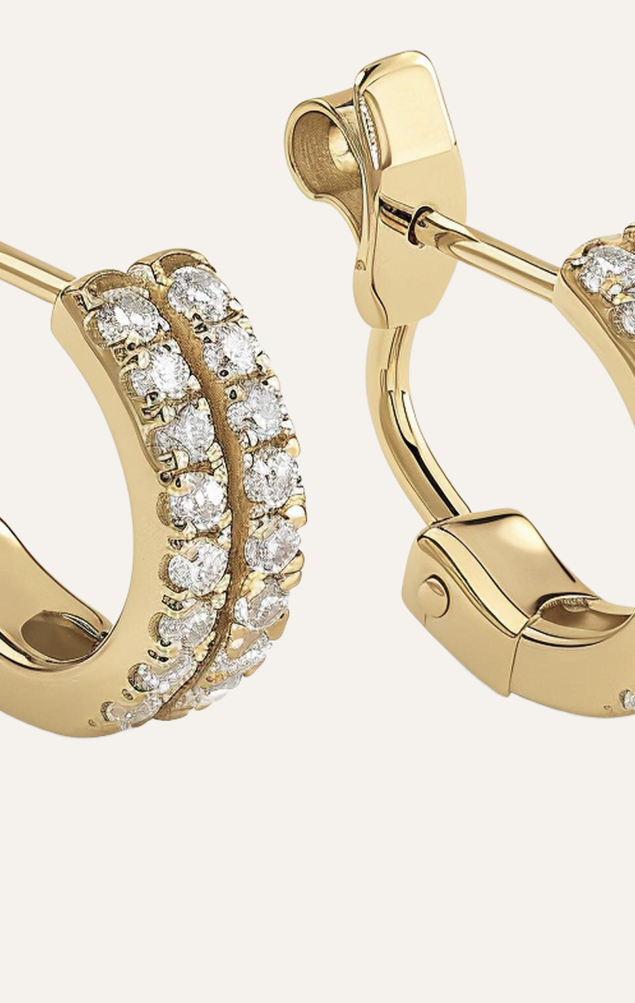 Golden Cascade Hoops