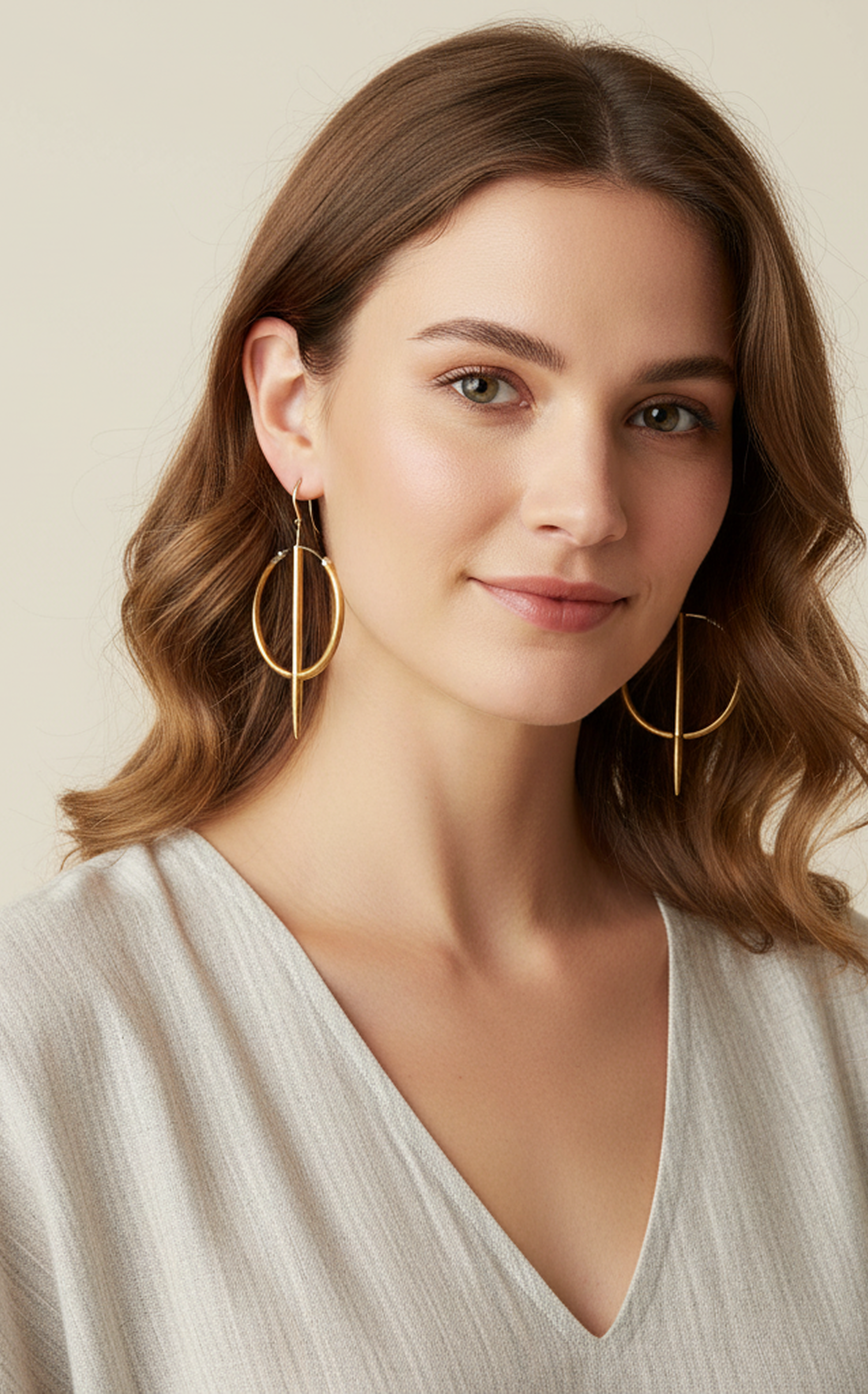 Modern Spike Hoop Earrings