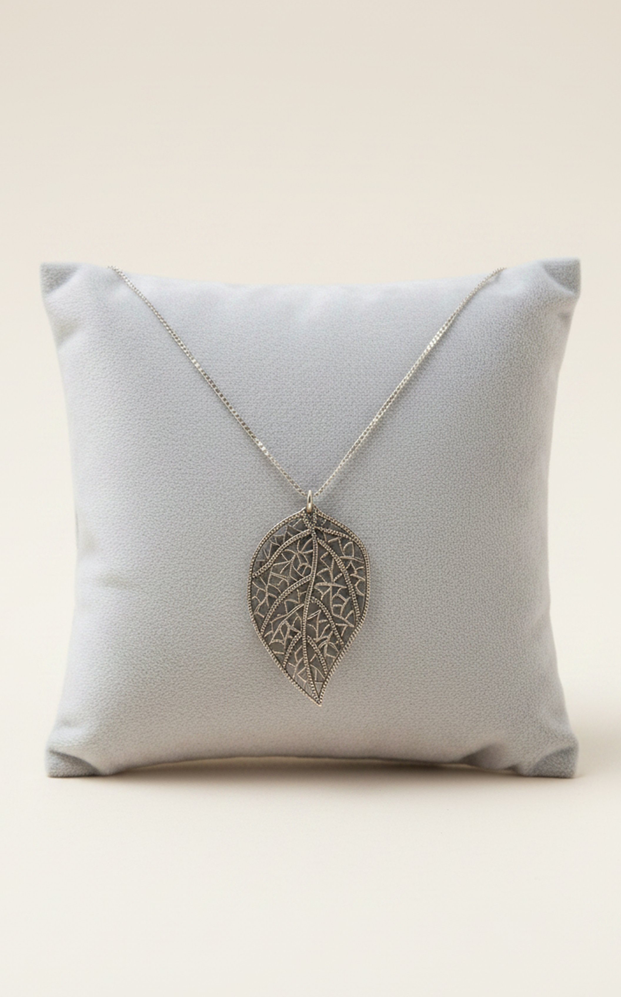 Golden Leaf Filigree Necklace