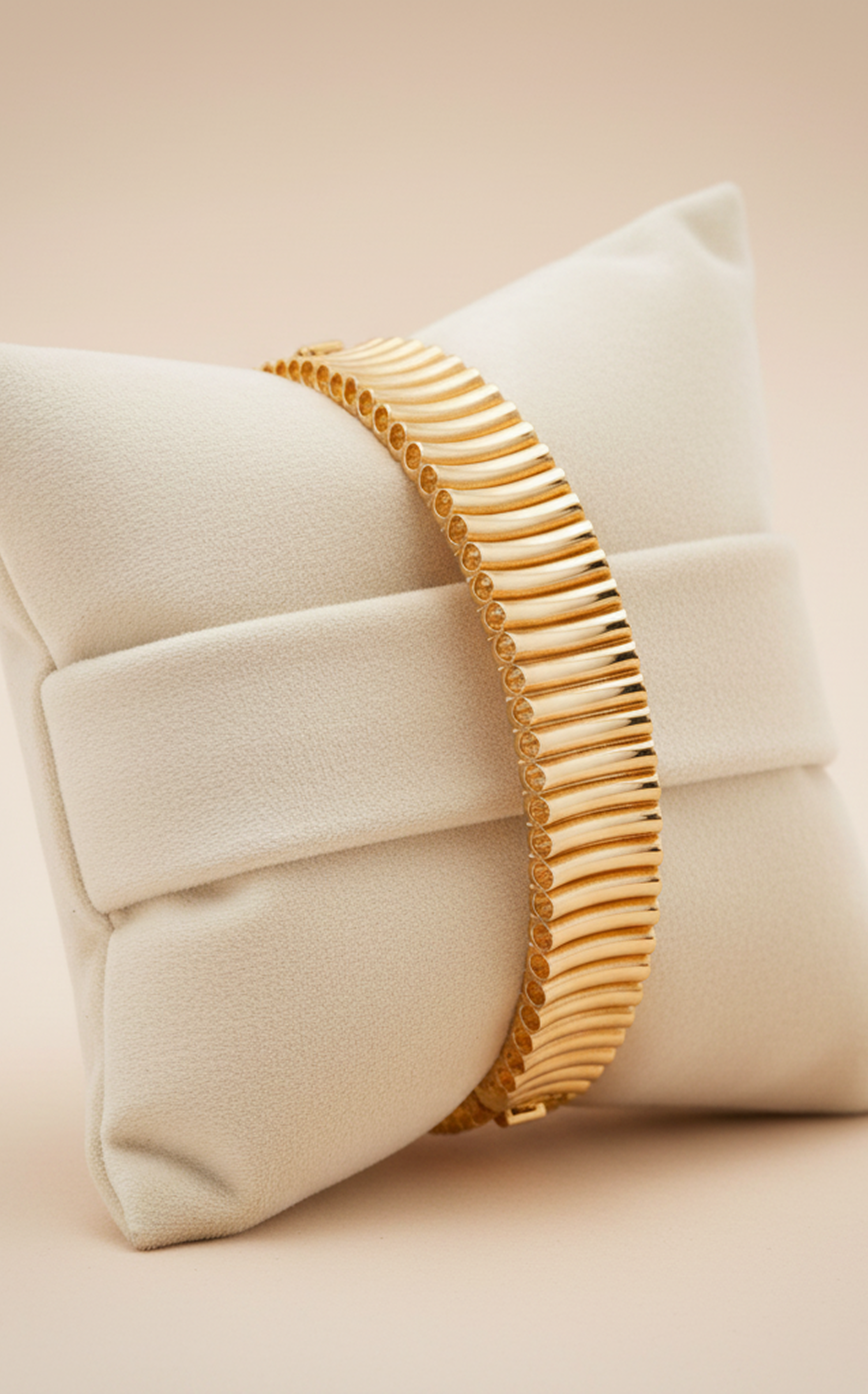 Golden Texture Bangle Bracelet